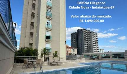 Cobertura Duplex Edifício Ellegance 229m² - 3 quartos(suítes e piscina)-Cidade Nova- Indaiatuba-SP