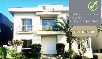 Casa com 4 dormitórios à venda, 544 m² por R$ 7.900.000 - Tamboré 10 - Santana de Parnaíba/SP