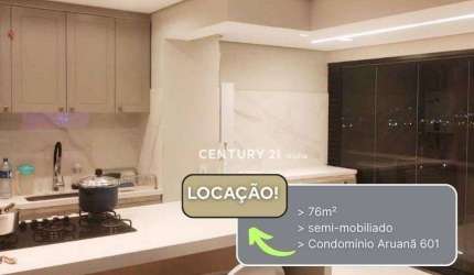 Apartamento com 2 dormitórios para alugar, 76 m² por R$ 8.320,00/mês - Tamboré - Barueri/SP