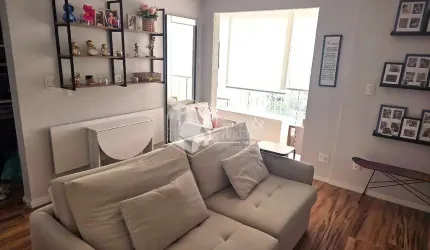 APARTAMENTO À VENDA COM 48M², MOBILIADO, 2 DORMS, SACADA ENVIDRAÇADA, SOL DA MANHÃ, 1 VG E COM DEPÓ