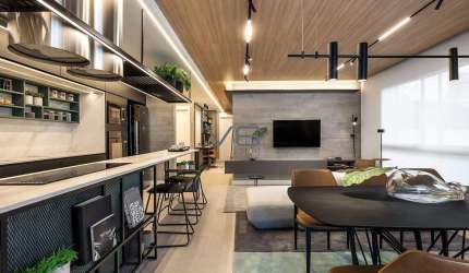 Apartamento Alto Padrão, com 3 quartos, 112 m² privativos, 2 vagas de garagem, no Ecoville, Curitiba - PR.