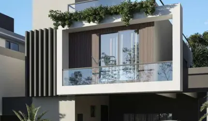 Casa em Condomínio com 250 m² privativos, 3 suítes, 2 vagas de garagem, no Cascatinha, Curitiba - PR.