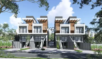 Casa alto padrão com 3 suítes, 261m² privativos, 2 vagas de garagem, no Água Verde, Curitiba - PR.