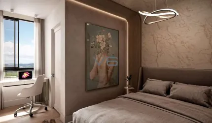 Apartamento Alto Padrão com 87,98 m² privativos, 2 suítes, 2 vagas de garagem, em Balneário Perequê-porto Belo-SC.