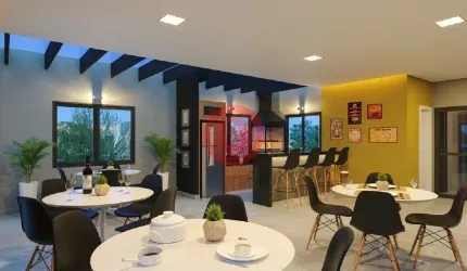 Apartamento novo à venda em Santo André-SP, Jardim: 2 quartos, 2 salas, 2 banheiros, 1 vaga, 44,59 m². Confira!
