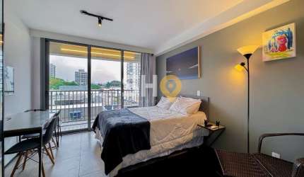 Apartamento com 1 quarto à venda na Avenida dos Imarés, 288, Indianópolis, São Paulo por R$ 450.000