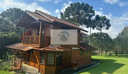Casa de campo no condominio Trilha dos Carroções em Campo Alegre, 3 dormitórios, condominio alto padrão