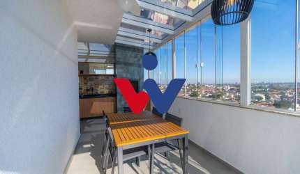 Cobertura com 2 dormitórios à venda, 84 m  por R  850.000,00 - Bairro Alto - Curitiba PR