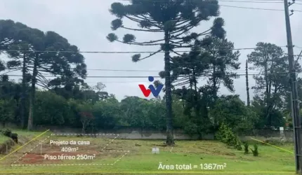Terreno à venda,1367.00 m , vila fuck, PIRAQUARA - PR