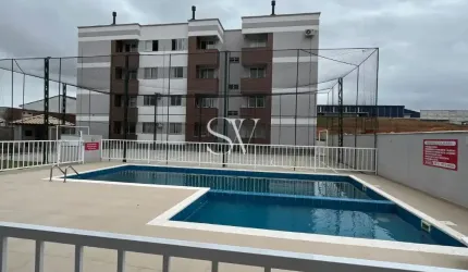 Apartamento a venda de 02 Dormitórios com sacada e churrasqueira e mobília planejada no bairro Aririú em Palhoça-SC