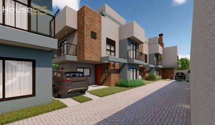 Sobrado com 3 dormitórios à venda, 155 m² por R$ 849.000,00 - Portão - Curitiba/PR