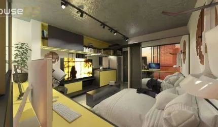 Studio com 1 dormitório à venda, 31 m² por R$ 364.900,00 - Cabral - Curitiba/PR