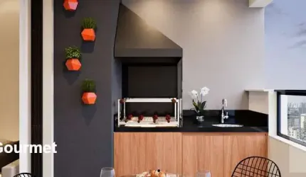 Apartamento 2 quartos suíte varanda com churrasqueira Campes