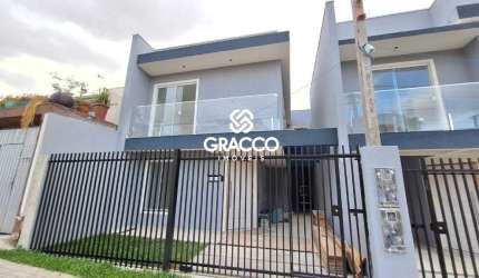 Sobrado Novo Duplex com 2 Quartos, 2 Vagas - Churrasqueira - Campo Comprido