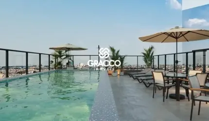 Apartamento Studio para Short Stay AirBnb - Piscina no Rooftop - Bacacheri