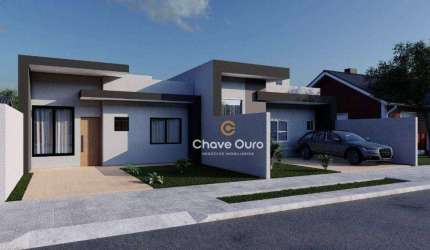 Casa com 2 dormitórios à venda, 56 m² por R$ 340.000,00 - Periolo - Cascavel/PR