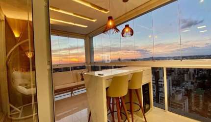 Apartamento com 2 suítes e um lindo pôr-do-sol