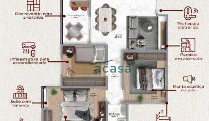 Apartamento no Ed. Paris Palace à venda, 73 m² por R$ 564.409 - Neva - Cascavel/PR