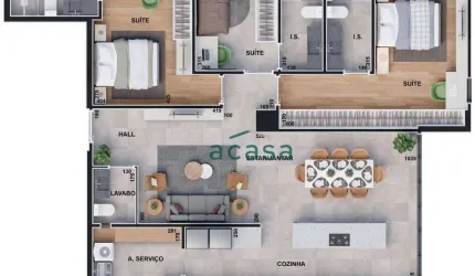 Apartamento à venda por R$ 1.140.000,00 - Tropical  - Cascavel/PR