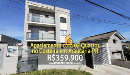 Apartamento com 2 dormitórios à venda, 46 m² por R$ 359.900,00 - Costeira - Araucária/PR