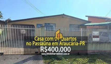 Casa com 4 dormitórios à venda, 110 m² por R$ 400.000,00 - Passauna - Araucária/PR