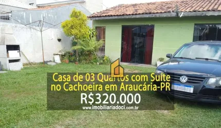 Casa com 3 dormitórios à venda, 70 m² por R$ 320.000,00 - Cachoeira - Araucária/PR