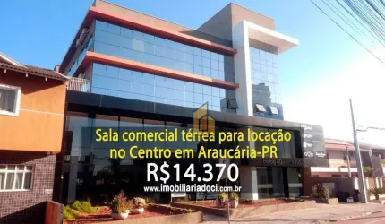 Sala comercial no Centro em Araucária-PR  - Locação por R$14.370,00