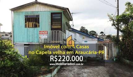 Casa com 2 dormitórios à venda, 132 m² por R$ 220.000,00 - Capela Velha - Araucária/PR
