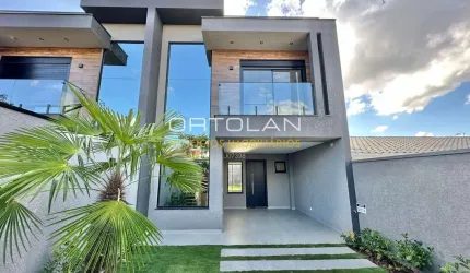 Sobrado NOVO 148m² - 03 dormitórios – Conj. Júpiter/Afonso Pena - São José dos Pinhais