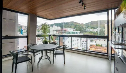 Apartamento 111 m² com 2 quartos, 2 suítes, 2 vagas, varanda gourmet, São Mateus, Juiz de Fora/MG