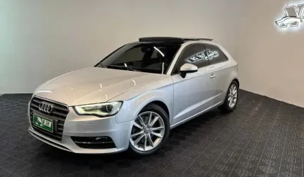 Audi a3 1.8 turbo 180cv 3p aut./ tip.  - prata - 2013/2014