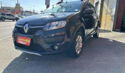 Renault sandero stepway dynamiq. flex 1.6 16v 5p - preta - 2019/2020