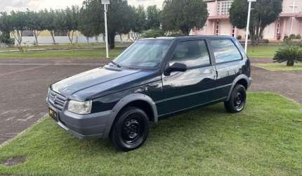 Fiat uno mille way economy 1.0 f.flex 2p  - azul - 2009/2009
