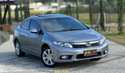 Honda civic sedan exr 2.0 flexone 16v aut. 4p  - cinza - 2013/2014