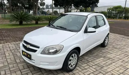 Chevrolet celta 1.0l lt - branca - 2014/2015