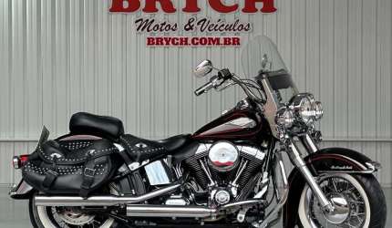 Harley davidson heritage softail classic flstc  abs - vermelha - 2011/2011