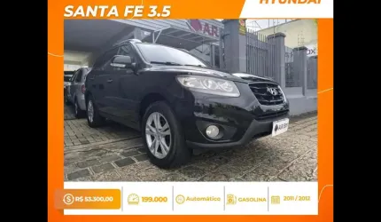 Hyundai santa fe 3.5 2012 7 lugares preto 4x4