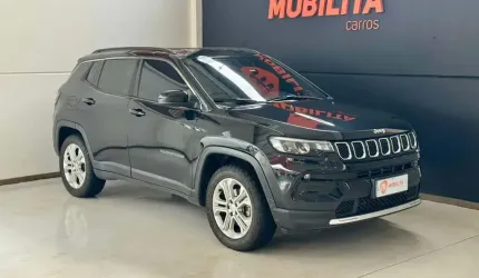 Jeep compass long. t270 1.3 tb 4x2 flex aut.  - preta - 2021/2022