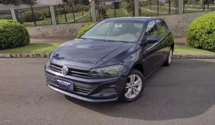 Volkswagen polo 1.0 flex 12v 5p  - azul - 2018/2019