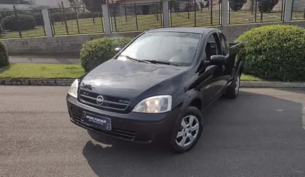 Chevrolet montana 1.8/ 1.8 conquest flexpower 8v  - preta - 2006/2006