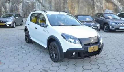 Renault sandero stepway 1.6 tweed at - branca - 2013/2014