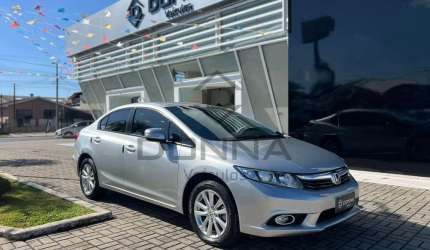 Honda civic sedan lxr 2.0 flexone 16v aut. 4p  - prata - 2013/2014