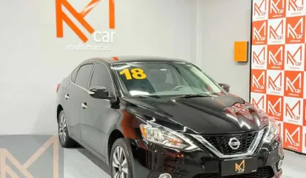Nissan sentra sv 2.0 flexstart 16v aut.  - preta - 2017/2018