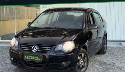 Vw polo sedan 1.6 top 2007 - troco e financio