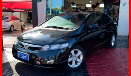 Civic lxs 1.8 flex completo 2008 c/ manual e chave copia financia 100%