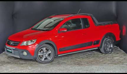 Volkswagen saveiro cross 1.6 mi total flex 8v ce  - vermelha - 2012/2012
