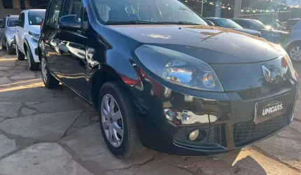 Renault sandero expression hi-flex 1.6 8v 5p  - preta - 2013/2014