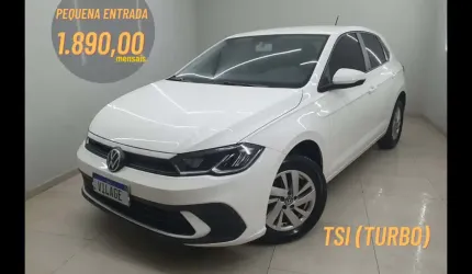 Volkswagen polo tsi flex 12v 5p 2023 zero de entrada 