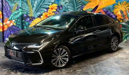 Toyota corolla apremiumh - preta - 2021/2021