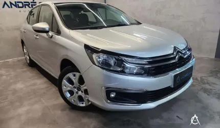 Citroën c4 lounge feel 1.6 turbo flex aut.  - prata - 2018/2019